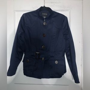 George‎ women’s navy belted blazer size 6